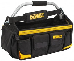 DeWALT - 34 Pocket Black & Yellow Polyester Tool Tote - 18" Wide x 9" Deep x 8" High - Strong Tooling