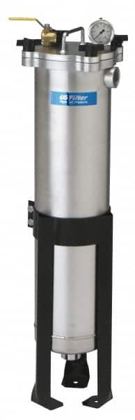 Pentair - 2 Inch, Aluminum, Bag Filter Housing - FNPT End Connection, 90 GPM Max Flow - Strong Tooling