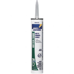 White Lightning - 10 oz Cartridge White Butyl Rubber Caulk - -40 to 180°F Operating Temp, 24 to 48 hr Full Cure Time - Strong Tooling