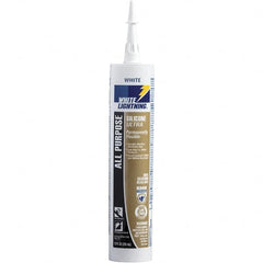 White Lightning - 10 oz Cartridge White RTV Silicone Caulk - 150°F Max Operating Temp - Strong Tooling