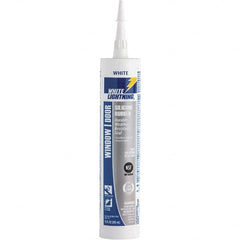 White Lightning - 10 oz Cartridge White RTV Silicone Joint Sealant - -80 to 450°F Operating Temp, 30 min Tack Free Dry Time, 24 hr Full Cure Time - Strong Tooling