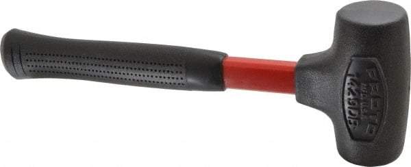 Proto - 16 oz Head 1-5/8" Face Diam Urethane Dead Blow Hammer - 12" OAL, Fiberglass Handle - Strong Tooling