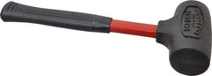 Proto - 32 oz Head 2" Face Diam Urethane Dead Blow Hammer - 12-3/4" OAL, Fiberglass Handle - Strong Tooling