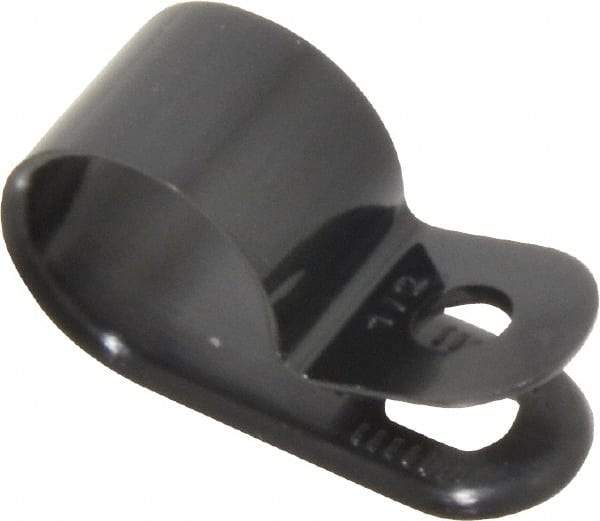 Value Collection - 13.8mm Bundle Diam, 0.181" Hole, Nylon Clamp - Black - Strong Tooling