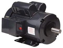 US Motors - 3/4 hp, TEFC Enclosure, No Thermal Protection, 1,140 RPM, 115/208-230 Volt, 60 Hz, Single Phase Capacitor Start-Cap Run Motor - Size 56H Frame, Rigid Base Mount, 1 Speed, Ball Bearings, 10.05 Full Load Amps, B Class Insulation, Reversible - Strong Tooling