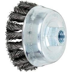 PFERD - Knotted Wire Cup Brush - 3-1/2X.02X5/8-11 COMBITWIST CS KNTCUP BRSH - Strong Tooling