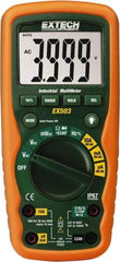 Extech - EX503, CAT IV, 1,000 VAC/VDC, Digital Auto Ranging Average Responding Manual Ranging Multimeter - 40 mOhm, Measures Voltage, Capacitance, Current, Frequency, Resistance - Strong Tooling