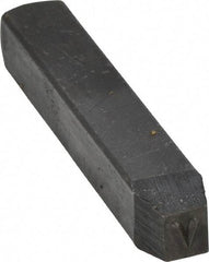 Made in USA - 3/16" Character Size, V Character, Heavy Duty Individual Steel Stamp - Steel, Letter - Strong Tooling