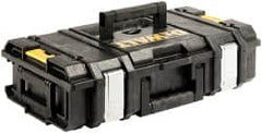 DeWALT - 10 Compartment Tool Case - 21-5/8" Wide x 13-1/4" Deep x 6-1/4" High, Structural Foam Plastic/Steel, Silver/Black/Yellow - Strong Tooling