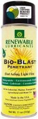 Renewable Lubricants - 11 oz Aerosol Thin Oily Film Penetrant/Lubricant - Light Golden, -22°F to 208°F - Strong Tooling