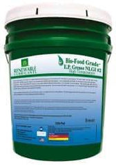 Renewable Lubricants - 35 Lb Pail Biobased Extreme Pressure Grease - White, Extreme Pressure, Food Grade & High Temperature, 590°F Max Temp, NLGIG 2, - Strong Tooling