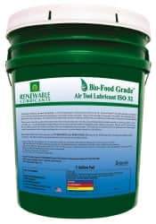 Renewable Lubricants - 5 Gal Pail, ISO 32, Air Tool Oil - -20°F to 230°, 29.33 Viscosity (cSt) at 40°C, 7.34 Viscosity (cSt) at 100°C, Series Bio-Food Grade - Strong Tooling