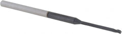 Accupro - 1/16", 3 Flute, Single End, Solid Carbide, 0.01" Corner Radius End Mill - 2-1/2" OAL, 30° Helix, Right Hand Flute, 0.093" LOC, Right Hand Cut, 3/4" Extended Reach - Strong Tooling