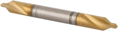 Hertel - #1/0 Plain Cut 60° Incl Angle High Speed Steel Combo Drill & Countersink - Strong Tooling