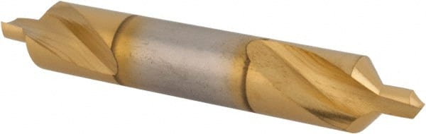 Hertel - #4 Plain Cut 90° Incl Angle High Speed Steel Combo Drill & Countersink - Strong Tooling