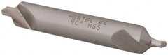 Hertel - #4 Plain Cut 90° Incl Angle High Speed Steel Combo Drill & Countersink - Strong Tooling