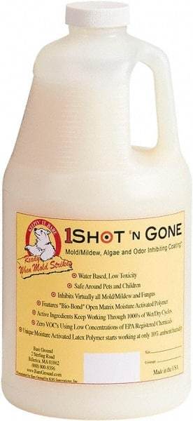 Bare Ground Solutions - Half Gallon of 1 Shot Mold Inhibiting Coating - Moisture activated mold/mildew, algae, fungus prevention coating  It has zero VOC's and uses a low concentration of EPA registered chemicals. - Strong Tooling