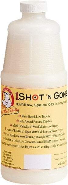 Bare Ground Solutions - One Quart of 1 Shot Mold Inhibiting Coating - Moisture activated mold/mildew, algae, fungus prevention coating  It has zero VOC's and uses a low concentration of EPA registered chemicals. - Strong Tooling