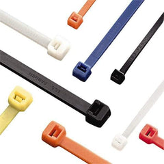 Panduit - 14-1/2" Long Yellow Nylon Standard Cable Tie - 50 Lb Tensile Strength, 1.3mm Thick, 102mm Max Bundle Diam - Strong Tooling