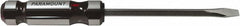 Paramount - 266mm OAL Standard Slotted Screwdriver - 152mm Blade Length, Square Shank, Acetate Handle - Strong Tooling