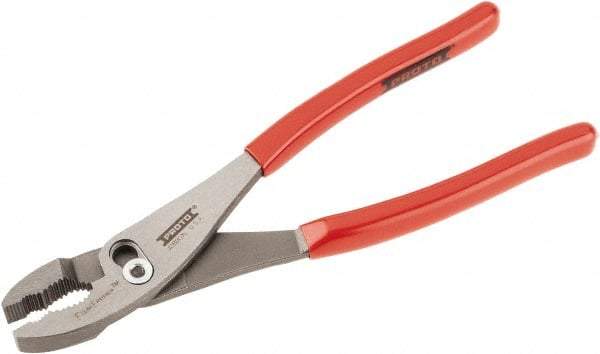 Proto - 10" OAL, 2-11/64" Jaw Length, 1-13/32" Jaw Width, Slip Joint Combination Pliers - 2 Positions, Serrated Jaw, Regular Nose Head, Standard Tool - Strong Tooling