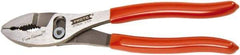 Proto - 8" OAL, 2-3/32" Jaw Length, 1-5/16" Jaw Width, Slip Joint Combination Pliers - 2 Positions, Serrated Jaw, Regular Nose Head, Standard Tool - Strong Tooling