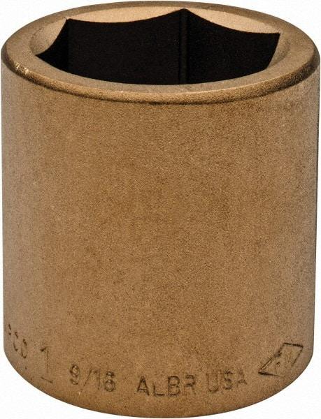 Ampco - 1-9/16", 3/4" Drive, Standard Hand Socket - 6 Points, 2-1/4" OAL, Aluminum Bronze - Strong Tooling