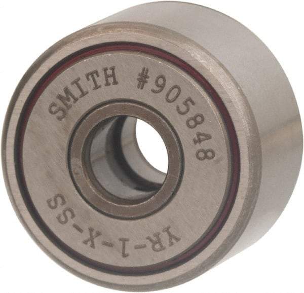 Accurate Bushing - 7/8" Roller Diam x 1/2" Width, Sealed Yoke Cam Follower - Stainless Steel, 0.56" OAL, 1,160 Lb Dynamic Cap - Strong Tooling