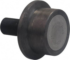 Accurate Bushing - 26mm Roller Diam x 20mm Width, 10mm Stud Diam x 23mm Length, Flanged Load Roller - Carbon Steel, 13mm Thread Length, M10 x 1 Thread, 43mm OAL, 2,790 N Dynamic Cap, 1,000 N Static Cap - Strong Tooling