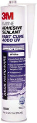 3M - 12.8 oz Cartridge White Polyether Hybrid Adhesive Sealant - 190°F Max Operating Temp, 20 min Tack Free Dry Time - Strong Tooling