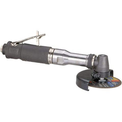 Dynabrade - 4" Wheel Diam, 13,500 RPM, Pneumatic Cutoff & Cutoff-Grinder Tool - Right Angle Handle, 1/4 NPT Inlet - Strong Tooling