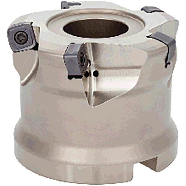 2″ Cut Diam, 3/4″ Arbor Hole, Indexable High-Feed Face Mill