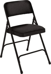 NPS - 18-3/4" Wide x 20-1/4" Deep x 29-1/2" High, Fabric Folding Chair with Fabric Padded Seat - Midnight Black - Strong Tooling