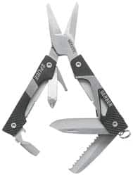 Gerber - 9 Piece, Scissors Multi-Tool Set - Black, 4" OAL, 2-13/32" Closed Length - Strong Tooling