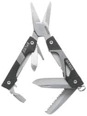 Gerber - 9 Piece, Scissors Multi-Tool Set - Black, 4" OAL, 2-13/32" Closed Length - Strong Tooling