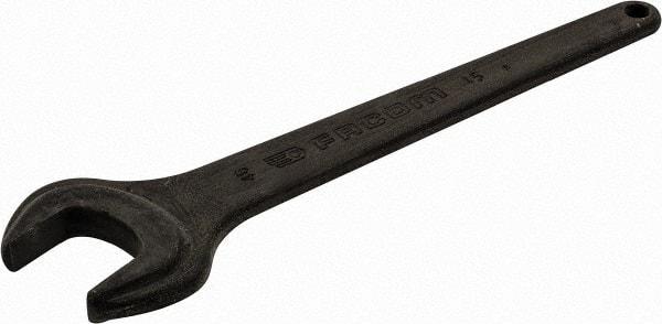 Facom - 46mm Standard Service Open End Wrench - 15-9/16" OAL, Single End, Black Finish, 15° Head Angle - Strong Tooling