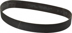 Made in USA - 1-1/8" Wide x 21" OAL, 120 Grit, Silicon Carbide Abrasive Belt - Silicon Carbide, Fine, Coated, X/Y Weighted Cloth Backing, Wet/Dry, Series S181 - Strong Tooling