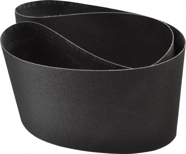 Made in USA - 6" Wide x 48" OAL, 120 Grit, Silicon Carbide Abrasive Belt - Silicon Carbide, Fine, Coated, X/Y Weighted Cloth Backing, Wet/Dry, Series S181 - Strong Tooling