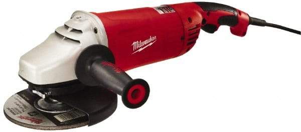 Milwaukee Tool - 7 & 9" Wheel Diam, 6,000 RPM, Corded Angle & Disc Grinder - 5/8-11 Spindle, 120 Volts, 15 Amps, Front Exhaust - Strong Tooling