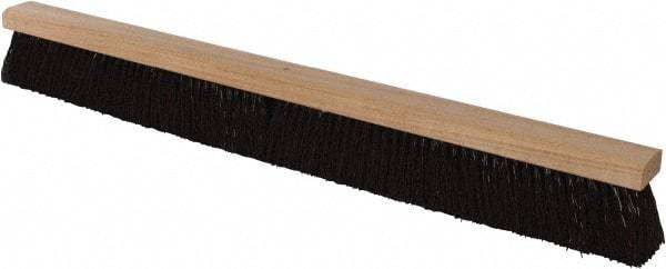 PRO-SOURCE - 36" Heavy Duty Polypropylene Push Broom - 3-1/4" Bristle Length, Wood Block, Bolt-On Handle Connection, Handle Sold Separately - Strong Tooling