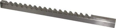 Value Collection - 12mm Keyway Width, Style D-1, Keyway Broach - High Speed Steel, Bright Finish, 9/16" Broach Body Width, 1" to 6" LOC, 13-7/8" OAL - Strong Tooling