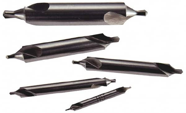 Keo - 5 Piece, #11 to 15, Bell Edge, High Speed Steel Combo Drill & Countersink Set - 60° Incl Angle - Strong Tooling