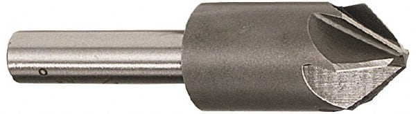 1-3/4″ Head Diam, 1″ Shank Diam, 6 Flute 60° Cobalt Countersink Bright Finish, 4-1/4″ OAL, Single End, Straight Shank, Right Hand Cut