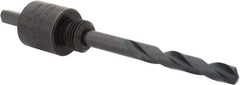 Lenox - 9/16 to 1-3/16" Tool Diam Compatibility, Straight Shank, Carbon Steel Integral Pilot Drill, Hole Cutting Tool Arbor - 15/64" Min Chuck, Triangular Shank Cross Section, Quick-Change Attachment, For Hole Saws 4L - Strong Tooling