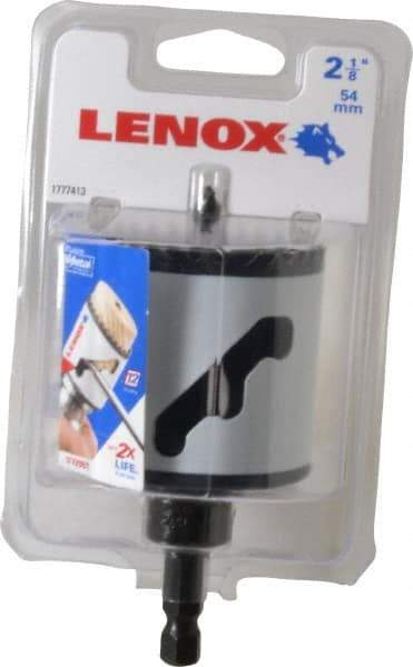 Lenox - 2-1/8" Diam, 1-9/16" Cutting Depth, Hole Saw - Bi-Metal Saw, Toothed Edge - Strong Tooling