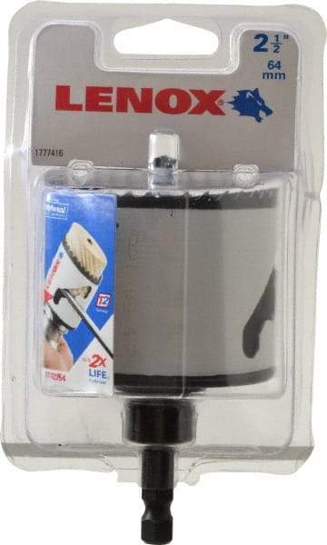 Lenox - 2-1/2" Diam, 1-9/16" Cutting Depth, Hole Saw - Bi-Metal Saw, Toothed Edge - Strong Tooling