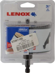 Lenox - 3-5/8" Diam, 1-9/16" Cutting Depth, Hole Saw - Bi-Metal Saw, Toothed Edge - Strong Tooling