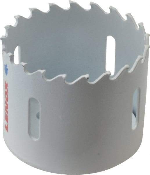 Lenox - 2-1/4" Diam, 1-1/2" Cutting Depth, Hole Saw - Carbide-Tipped Saw, Toothed Edge - Strong Tooling