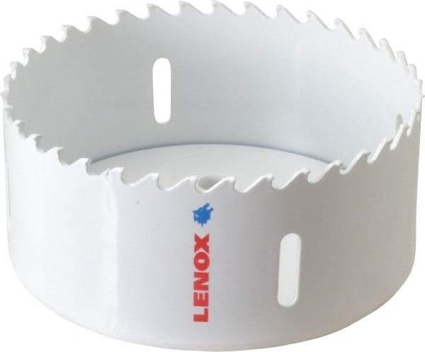 Lenox - 4" Diam, 1-1/2" Cutting Depth, Hole Saw - Carbide-Tipped Saw, Toothed Edge - Strong Tooling