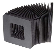 Made in USA - 0.02 Inch Thick, Polyester Square Flexible Bellows - 2 x 2 Inch Inside Square - Strong Tooling